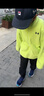 安德瑪（Under Armour）童裝戶(hù)外服男大小童梭織兩件套秋冬外套244122340 黑/綠 150  曬單實(shí)拍圖