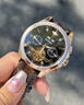 勞力士王子瑞士手表男士自動(dòng)機械表防水夜光多功能陀飛輪鏤空商務(wù)真皮專(zhuān)用男 棕皮玫黑 曬單實(shí)拍圖