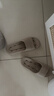 NITORI宜得利家居 情侶涼拖簡(jiǎn)約男女夏天涼鞋拖室內穿家用漏水拖鞋 駝色 43-44 曬單實(shí)拍圖