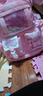 史努比（SNOOPY）書(shū)包小學(xué)生女生1-3-6年級180度全開(kāi)口兒童學(xué)生書(shū)包 夢(mèng)幻粉大號 曬單實(shí)拍圖