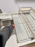 施錦德國品質(zhì)臺面瀝水架不銹鋼碗碟收納架新款廚房置物架可伸縮放碗筷 50cm碗碟架 【不銹鋼 · 可伸縮】 曬單實(shí)拍圖