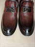 卡帝樂(lè )鱷魚(yú)（CARTELO）皮鞋男真皮商務(wù)正裝鞋秋冬韓版休閑鞋英倫青年結婚鞋駕車(chē)男士皮鞋 棕色 41 曬單實(shí)拍圖