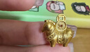 老廟黃金吊墜古法金馬上有錢(qián)足金吊墜送老婆女友生日節日禮物 約5.96g 曬單實(shí)拍圖