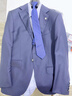 威可多（VICUTU）男士商務(wù)潮流【藍V西服】西裝外套100%羊毛西裝禮服結婚 185B西服或96B西褲 深藍西褲 曬單實(shí)拍圖