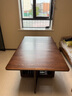 北極樹(shù)實(shí)木折疊餐桌家用小戶(hù)型飯桌可伸縮餐桌椅可折疊桌吃飯桌子島臺桌 全實(shí)木-胡桃色140CM長(cháng)+4把椅子 整裝發(fā)貨丨送貨上門(mén) 曬單實(shí)拍圖