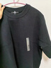 優(yōu)衣庫女裝羅紋圓領(lǐng)針織衫/短袖毛衣空調衫通勤478327 09 黑色 L /160/88A 曬單實(shí)拍圖