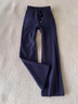 棉致加絨加厚窄版lulu休閑褲子女秋冬季潮流新款高腰顯瘦運動(dòng)闊腿衛褲 450藏青色【加絨高品質(zhì)】 L 100-120斤 曬單實(shí)拍圖