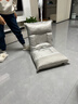 卓博懶人沙發(fā)床單人床上椅靠背椅陽(yáng)臺飄窗榻米腰靠座椅 ZY216加厚米灰 曬單實(shí)拍圖