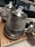 FUNORK全自動(dòng)上水電熱水壺 茶臺燒水壺家用辦公茶桌一體機茶幾嵌入式茶具電茶爐套裝 金色雙加水蒸茶款 曬單實(shí)拍圖