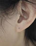 BJYLS999足銀耳棒養耳洞耳釘男女防堵學(xué)生隱形擴耳洞加粗耳棍簡(jiǎn)約耳飾 粗款（建議男士）一對 曬單實(shí)拍圖