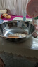 【不銹鋼】和面盆廚房烘焙家用火鍋盆洗菜打蛋湯鍋盆醒面盆料理盆 32cm【熱賣(mài)款】不銹鋼 和面盆 曬單實(shí)拍圖