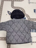 富羅迷（follow me）兒童羽絨服男小童裝短款韓版洋氣冬裝兒童羽絨服男童1-3-6-8歲 黑白格 90 默認尺碼2 曬單實(shí)拍圖