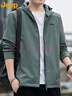 JEEP吉普夾克外套男春秋季連帽加絨加厚休閑工裝軟殼衣服 青苔軍 3XL 曬單實(shí)拍圖