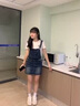 COSMICKISS加絨魔術(shù)貼小白鞋女厚底冬季百搭保暖加厚chic面包鞋毛絨休閑板鞋 米白色-38 曬單實(shí)拍圖