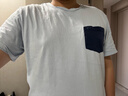 京東京造10A抗菌純棉睡衣男短袖套裝25春夏情侶家居服藍XL 曬單實(shí)拍圖