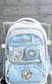 潮方向線(xiàn)條小狗聯(lián)名動(dòng)漫大容量書(shū)包減負二次元小學(xué)生3-6年級初中生背包 藍色A款 贈二十九件套 曬單實(shí)拍圖