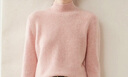 帕什秋冬上新加厚半高領(lǐng)純色羊絨衫女35%山羊絨針織毛衣 SH-349 櫻花粉 XL 曬單實(shí)拍圖