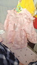 G.DUCKKIDS女童秋裝連衣裙2025新款周歲寶寶禮服兒童漢服中國風(fēng)公主裙春秋季 粉紅色 90 cm 曬單實(shí)拍圖