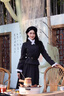 蝶嬌諾（DIEJIAONUO）連衣裙女裝2025年秋季新款韓系小香風(fēng)千金感氛圍感穿搭女套裝復古 黑灰套裝+腰帶 M 曬單實(shí)拍圖