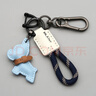 繁夏鑰匙掛件可愛(ài)法斗犬防丟皮革手工編織繩汽車(chē)掛件包包掛件配飾 曬單實(shí)拍圖
