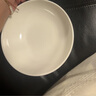 7英寸純白霜月盤牛肉面餐具碗創(chuàng)意商用家用大湯碗釉彩簡(jiǎn)約高級(jí)碗 7英寸純白橫紋碗【1只裝】 曬單實(shí)拍圖