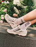 斐樂(lè )（FILA）女鞋德訓鞋2025秋季新款鞋子飛泉鞋薄底鞋運動(dòng)休閑鞋 椰漿白/淺金屬銀-CM 37.5 曬單實(shí)拍圖