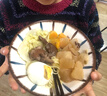 幾物森林 陶瓷碗拉面碗斗笠碗家用大碗餐具泡面碗湯碗泡面碗 8英寸4只裝 曬單實拍圖