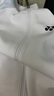 尤尼克斯（YONEX）秋冬羽毛球服長(cháng)袖衛衣外套運動(dòng)上衣 男款-150094BCR-白  M  曬單實(shí)拍圖