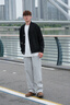 森馬（Semir）休閑褲男發(fā)熱抑菌針織衛褲寬松直筒褲25冬長(cháng)褲子百搭109725127104 曬單實(shí)拍圖