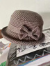 恒源祥帽子女秋冬季媽媽時(shí)尚毛呢盆帽禮帽奶奶冬天加厚保暖漁夫帽 咖啡色 可調節(加棉帽里) 曬單實(shí)拍圖