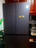美的（Midea）政府補貼20%熊墩墩601/603雙系統純平全嵌十字冰箱雙對開(kāi)四開(kāi)門(mén)600升以上除菌變頻一級無(wú)霜電冰箱 【601升】BCD-601WUSPZM(E)海貝黛 曬單實(shí)拍圖