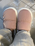 韞舜毛毛拖鞋女士2025冬季新款加絨加厚保暖棉拖家居室內包跟鞋 藕粉色 38-39 （推薦37-38碼腳穿） 曬單實(shí)拍圖