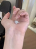 DR鉆戒1克拉心形莫桑石戒指女求婚結(jié)婚訂婚生日情人節(jié)禮物送女友 愛(ài)心鉆戒女1克拉活口/閉口 曬單實(shí)拍圖