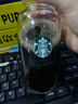 星巴克杯子便攜夏日搖搖杯玻璃杯咖啡杯牛奶杯耐熱杯玻璃瓶 透明400ml 曬單實(shí)拍圖