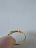 周六福新年禮物  黃金戒指女足金喵爪抱抱指環(huán)送女生 計價(jià) 10號-4.06g 曬單實(shí)拍圖
