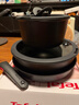 特福（Tefal）鍋具套裝百變鍋鑄鋁紅心可拆卸煎炒鍋有鈦不粘鍋六件套黑美人【帶硅膠鏟】 曬單實(shí)拍圖