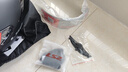 LS2情侶摩托車(chē)頭盔男女機車(chē)賽車(chē)四季全盔兒童盔防霧大尾翼802 啞黑 2XL(建議57-58頭圍) 曬單實(shí)拍圖
