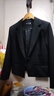 西裝簡(jiǎn)約干練氣質(zhì)短款外套女秋季新款休閑百搭OL通勤小個(gè)子小西服 黑色（單件外套） 4XL 曬單實(shí)拍圖
