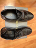 奧康（Aokang）時(shí)尚休閑皮鞋男商務(wù)布洛克鞋系帶男鞋黑色41碼 曬單實(shí)拍圖