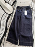 三彩2025冬季新款磨毛牛仔褲休閑直筒褲九分褲簡(jiǎn)約顯瘦M 深海藍 M 160/68A 160/68A 曬單實(shí)拍圖