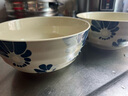 順祥陶瓷碗具套裝日式餐具碗盤(pán)家用米飯碗釉下彩面碗創(chuàng  )意大小碗組合 藍調8英寸湯碗（1只裝） 曬單實(shí)拍圖