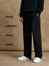 杰克·瓊斯（JACK&JONES）男裝25年秋冬季牛仔褲男907寬松直筒松緊腰抽繩潮流休閑彈力褲子 A16深灰牛仔 常規 34 180 W34/L32 曬單實(shí)拍圖