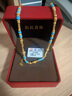 航民首飾都市麗人黃金足金古法綠松石項鏈母親節(jié)XYB0671工費2200元/件 40+5cm  24.96克 曬單實拍圖