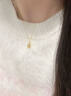 中國黃金（CHINA GOLD）足金四葉草吊墜女款幸運草黃金項鏈掛墜中秋節生日禮物送女友老婆 今/次日達*四葉草吊墜【配S925鏈】約0.3g 曬單實(shí)拍圖