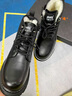 老爺車(chē)（WECKER）馬丁靴男真皮皮鞋男款冬季男鞋加絨保暖皮毛一體高幫短靴厚底棉靴 LB18072黑色[網(wǎng)紗內里] 40 曬單實(shí)拍圖