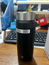 京東京造 咔噠保溫杯 茶水分離Tritan杯口三段式男士女316L不銹鋼 黑400ml 曬單實(shí)拍圖