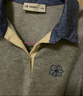初語(yǔ)綠絨蒿刺繡珠地牛仔POLO領(lǐng)T恤女2025夏季新款休閑撞色上衣 藏青色 S 曬單實(shí)拍圖