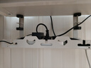 貝石貝石 桌下理線架理線器槽盒電視顯示器免打孔桌面數(shù)據(jù)線電線插座路由器收納神器單層固定白色款 曬單實(shí)拍圖