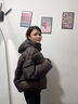 波司登（BOSIDENG）25新款羽絨服女短款90絨泡芙時(shí)尚脫卸帽冬季厚保暖外套B250243102 【趨勢推薦】布朗咖7A11 S 160/84A 體重約110-125斤 曬單實(shí)拍圖