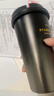 星巴克（Starbucks）杯子 咖啡寶藏系列 高顏值黑色不銹鋼保溫杯咖啡杯男女士送禮禮物 黑白漸變不銹鋼桌面杯430ml 曬單實(shí)拍圖